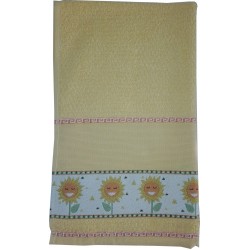 Kitchen Terry Towel with Aida Band - Sunflowers